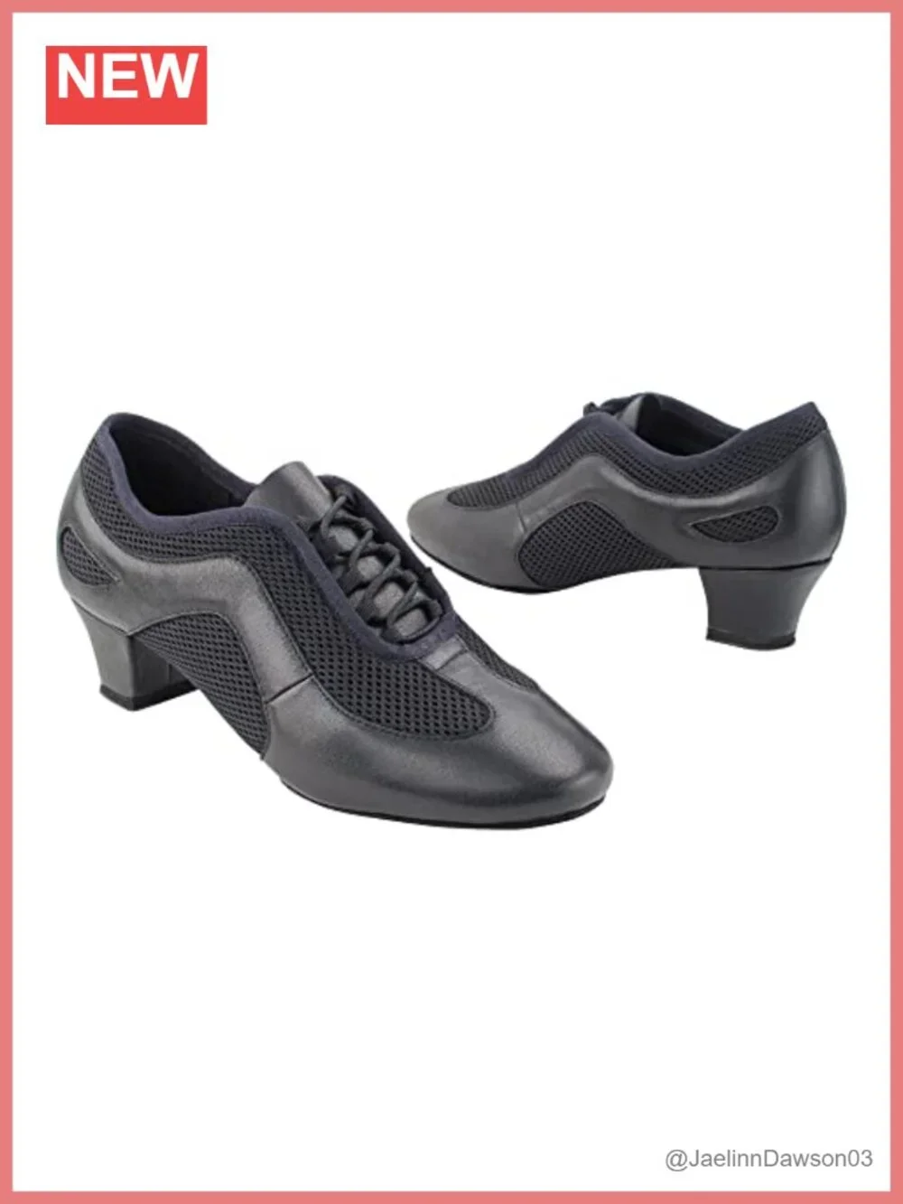 Women's Andra Practice Teaching Ballroom Latin Dance Shoe, Suede Sole, Lace-Up